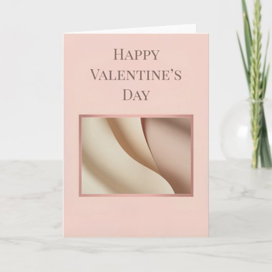 Minimalist Photo Valentine Card Karte (Vorderseite)