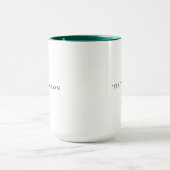 Minimalist Pine Branch Christmas – ’Tis The Season Tasse (Zentrum)