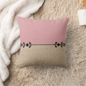 Minimalist Pink and Beige Cushion Kissen (Decke)