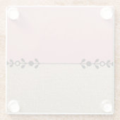 Minimalist Pink and Beige  Glasuntersetzer (Rückseite)