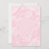 Minimalist Pink Balloons Girl Baby Shower Einladung (Rückseite)