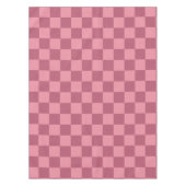 Minimalist Pink Checkerboard Pattern Tischdecke (Vorderseite)