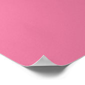 Minimalist Pink Delft Flower Art Poster (Ecke)