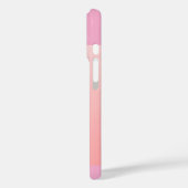 Minimalist Pink Evil Eye Icon on Soft Pastel Case-Mate iPhone Hülle (Rückseite / Links)