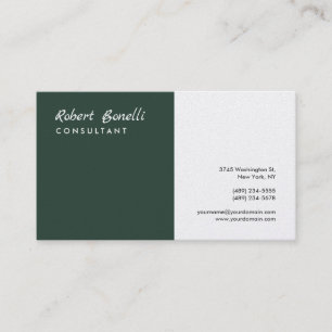 Minimalist Plain Modern Premium Perle Visitenkarte