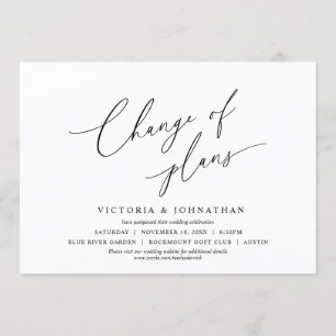 Minimalist, Planänderung, Datum ändern Einladung