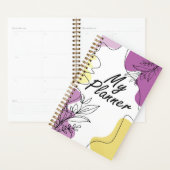 Minimalist Planner Cover -Line Art Floral Notebook Planer (Anzeige)
