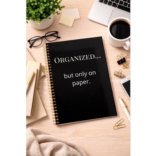 Minimalist Planner Custom Initial Back Cover Planer