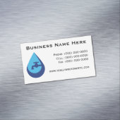 Minimalist Plumber Business Card Magnet (Beispiel)