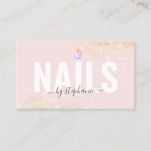 Minimalist Polnischer Nagelbeauty Salon QR Code Ro Telefonnummerkarte