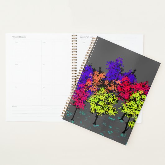 Minimalist Pops of Color Trees Planner Planer (Anzeige)
