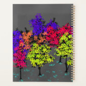 Minimalist Pops of Color Trees Planner Planer (Rückseite)
