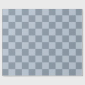 Minimalist Powder Blue Checkerboard Pattern  Geschenkpapier (Flach)