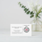 ​Minimalist Professional Business Card with QR Cod Visitenkarte (Stehend Vorderseite)