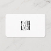 Minimalist Professional Company Logo QR Code Visitenkarte (Rückseite)