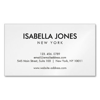 Minimalist Professional Corporate | Business Card  Magnetische Visitenkarte