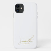 Minimalist Professional Gold Handwritten Script Case-Mate iPhone Hülle (Rückseite)