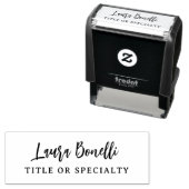 Minimalist Professional Handwrite Plain Name Title Permastempel (Beispiel)