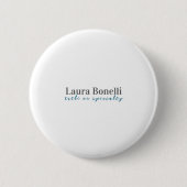 Minimalist Professional Modern Plain Name Title Button (Vorderseite)