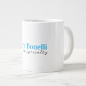 Minimalist Professional Modern Plain Name Title Jumbo-Tasse (Vorderseite Rechts)