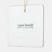 Minimalist Professional Modern Plain Name Title Keramikornament (Links)