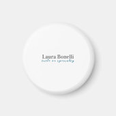 Minimalist Professional Modern Plain Name Title Magnet (Vorne)