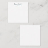 Minimalist Professional Modern Plain Name Title Mitteilungskarte (Vorne/Hinten)