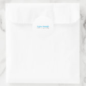 Minimalist Professional Modern Plain Name Title Runder Aufkleber (Tasche)