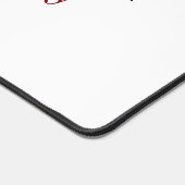 Minimalist Professional Modern Plain Name Title Schreibtischunterlage (Ecke)