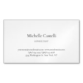 Minimalist Professional Unique Classical Custom Magnetische Visitenkarte (Vorderseite)