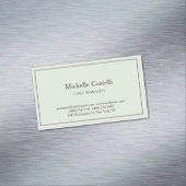 Minimalist Professional Unique Classical Pastel Magnetische Visitenkarte (Beispiel)
