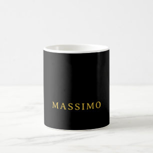 Minimalist Professionell Gold & Schwarz Farbbezeic Kaffeetasse