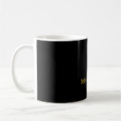 Minimalist Professionell Gold & Schwarz Farbbezeic Kaffeetasse (Links)