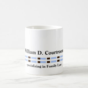 Minimalist Professionelle Blaue Links Kaffeetasse