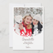 Minimalist Proposal Wildflowers Frame Bridesmaid (Vorderseite)