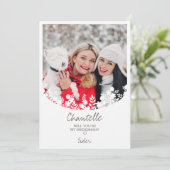 Minimalist Proposal Wildflowers Frame Bridesmaid (Stehend Vorderseite)