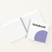 Minimalist Purple Circle Notebook Notizblock (Innenseite)