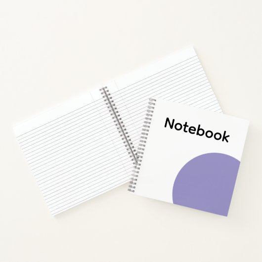 Minimalist Purple Circle Notebook Notizblock (Innenseite)
