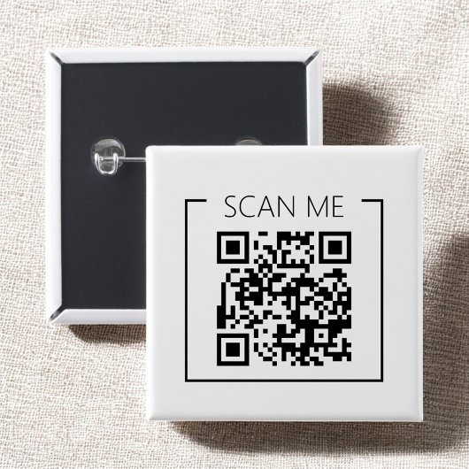 Minimalist QR Code Scan Me Business Button