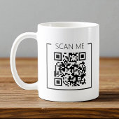 Minimalist QR Code Scan Me Business Kaffeetasse