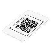 Minimalist QR Code Scan Me Business Magnet (Linke Seite)