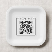 Minimalist QR Code Scan Me Business Pappteller