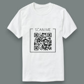 Minimalist QR Code Scan Me Business T-Shirt