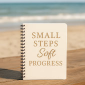 Minimalist Quote Notebook – “Small Steps'' Notizblock