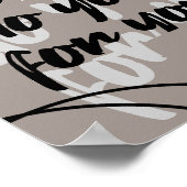 Minimalist Quote Poster - Taupe (Ecke)