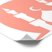 Minimalist "Ramadan Kareem" Wall Art Poster (Ecke)