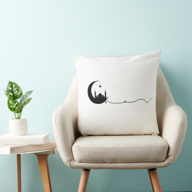 Minimalist Ramadan Moon Pillow Kissen (Stuhl )