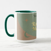 Minimalist Ramadan Mubarak | Gold & Sage Tasse (Links)