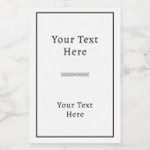 Minimalist Rectangular Adhesive Label  Lebensmitteletikett (Einzelnes Label)
