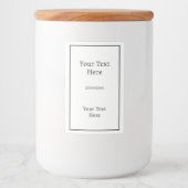 Minimalist Rectangular Adhesive Label  Lebensmitteletikett (Vorderseite)